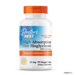 Zinc Bisglycinate 100% Chelated 50 Mg 90 Cap